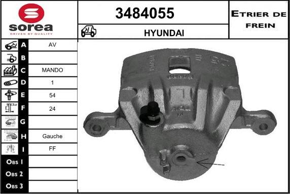 Sera 3484055 - Тормозной суппорт autosila-amz.com