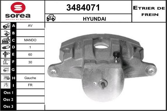 Sera 3484071 - Тормозной суппорт autosila-amz.com