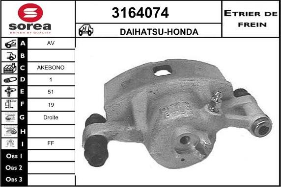 Sera 3164074 - Тормозной суппорт autosila-amz.com