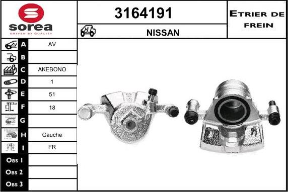 Sera 3164191 - Тормозной суппорт autosila-amz.com