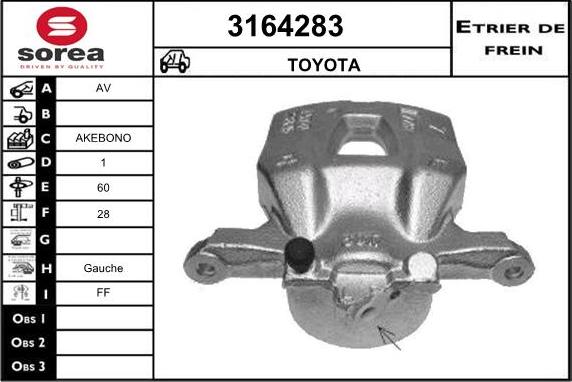 Sera 3164283 - Тормозной суппорт autosila-amz.com