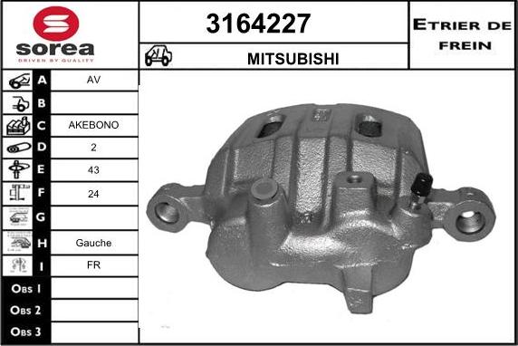 Sera 3164227 - Тормозной суппорт autosila-amz.com