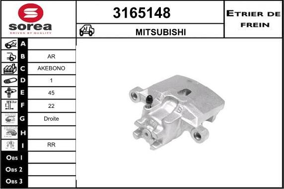 Sera 3165148 - Тормозной суппорт autosila-amz.com