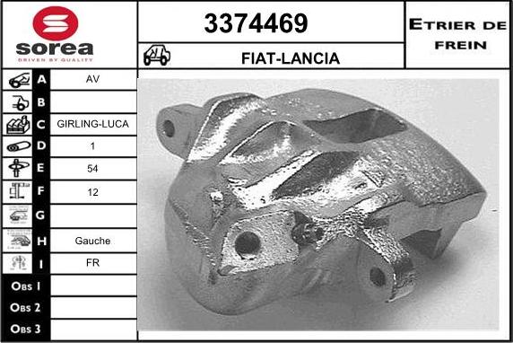 Sera 3374469 - Тормозной суппорт autosila-amz.com