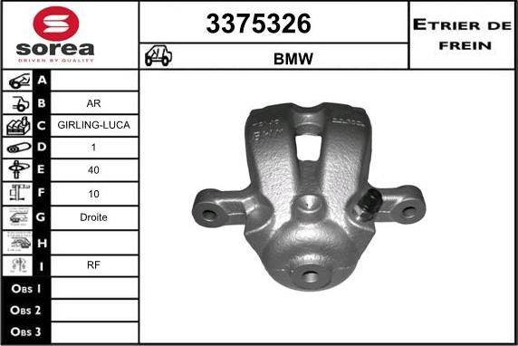 Sera 3375326 - Тормозной суппорт autosila-amz.com