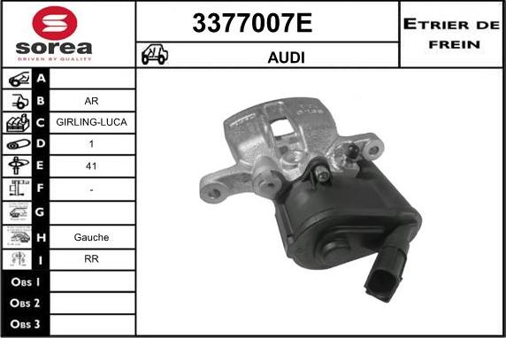 Sera 3377007E - Тормозной суппорт autosila-amz.com