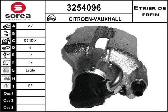 Sera 3254096 - Тормозной суппорт autosila-amz.com