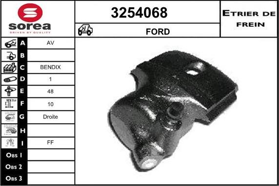 Sera 3254068 - Тормозной суппорт autosila-amz.com