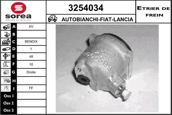 Sera 3254034 - Тормозной суппорт autosila-amz.com