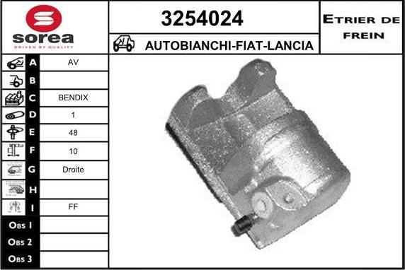 Sera 3254024 - Тормозной суппорт autosila-amz.com