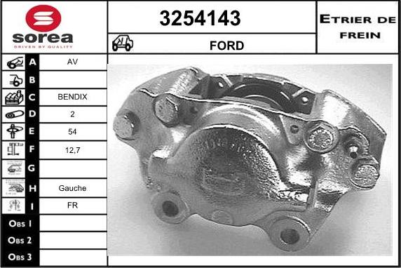 Sera 3254143 - Тормозной суппорт autosila-amz.com