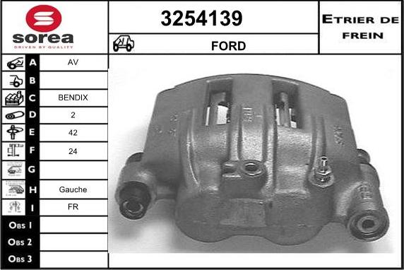 Sera 3254139 - Тормозной суппорт autosila-amz.com