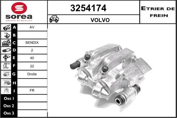 Sera 3254174 - Тормозной суппорт autosila-amz.com