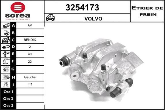 Sera 3254173 - Тормозной суппорт autosila-amz.com