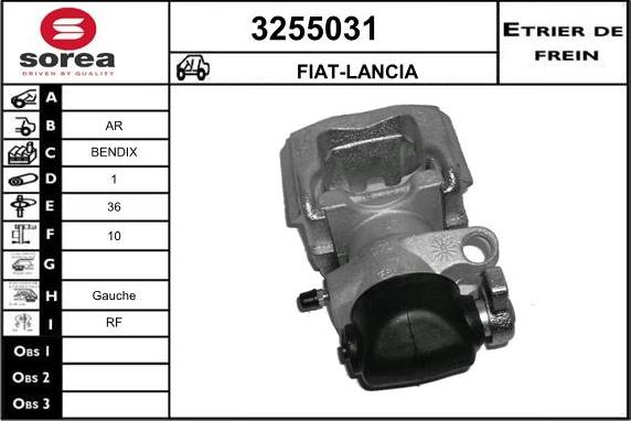 Sera 3255031 - Тормозной суппорт autosila-amz.com