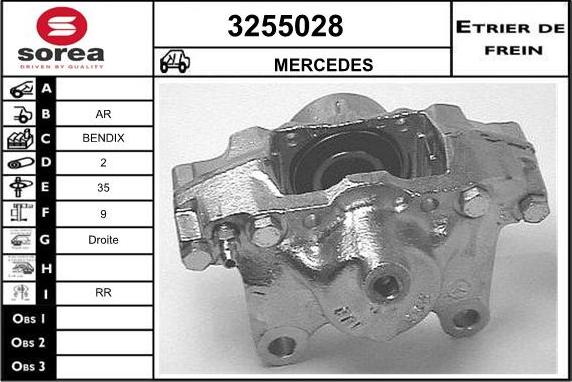 Sera 3255028 - Тормозной суппорт autosila-amz.com