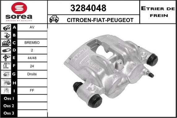 Sera 3284048 - Тормозной суппорт autosila-amz.com