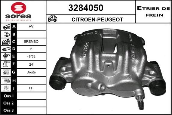 Sera 3284050 - Тормозной суппорт autosila-amz.com