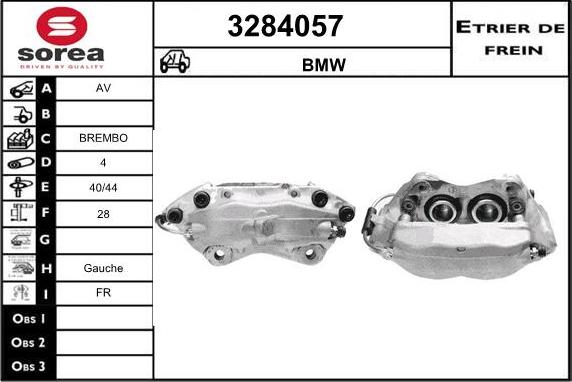 Sera 3284057 - Тормозной суппорт autosila-amz.com