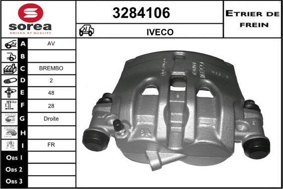 Sera 3284106 - Тормозной суппорт autosila-amz.com