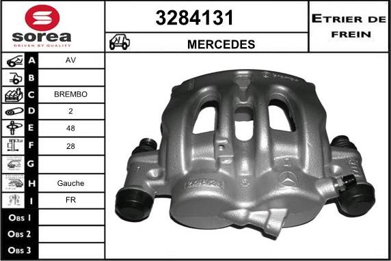 Sera 3284131 - Тормозной суппорт autosila-amz.com