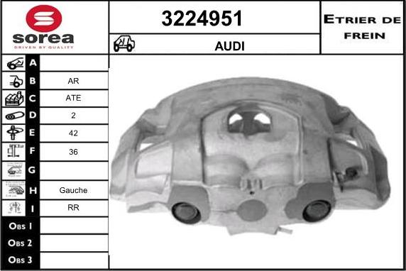 Sera 3224951 - Тормозной суппорт autosila-amz.com