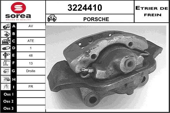 Sera 3224410 - Тормозной суппорт autosila-amz.com