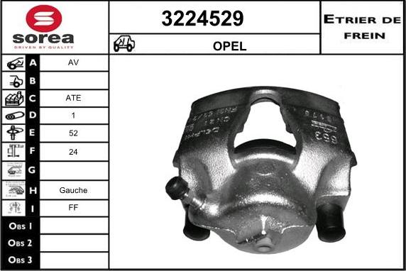 Sera 3224529 - Тормозной суппорт autosila-amz.com