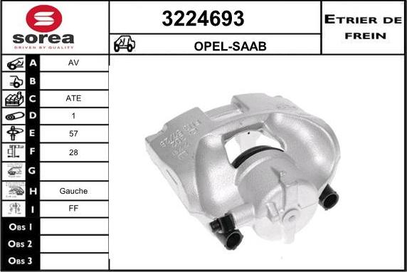 Sera 3224693 - Тормозной суппорт autosila-amz.com