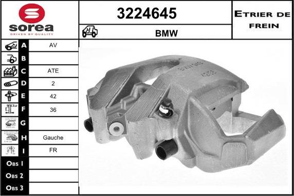 Sera 3224645 - Тормозной суппорт autosila-amz.com