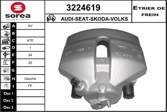 Sera 3224619 - Тормозной суппорт autosila-amz.com