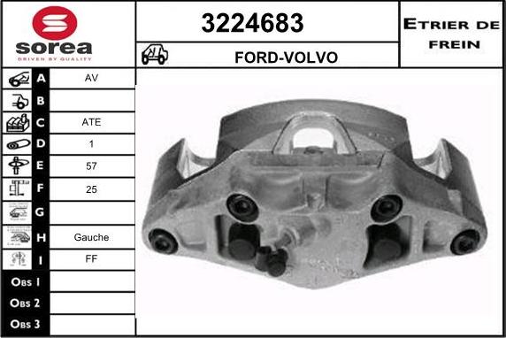 Sera 3224683 - Тормозной суппорт autosila-amz.com