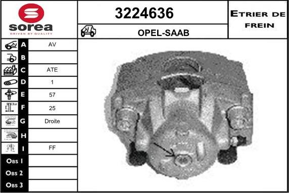 Sera 3224636 - Тормозной суппорт autosila-amz.com