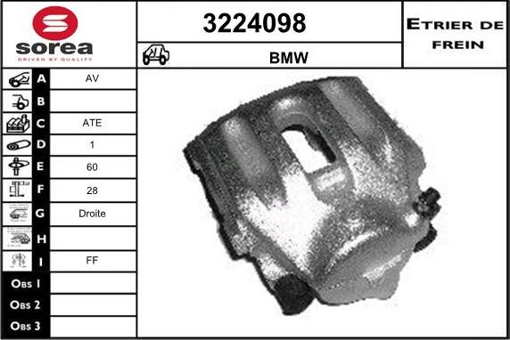 Sera 3224098 - Тормозной суппорт autosila-amz.com