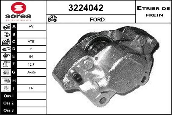 Sera 3224042 - Тормозной суппорт autosila-amz.com