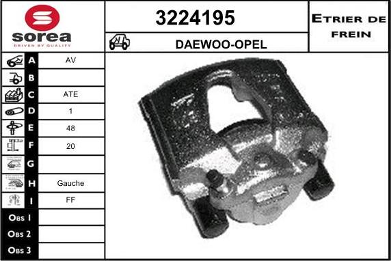 Sera 3224195 - Тормозной суппорт autosila-amz.com