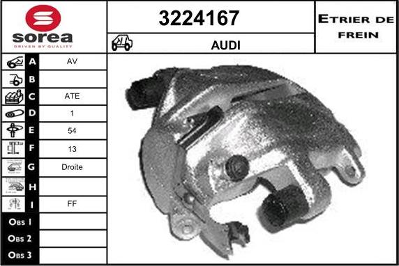 Sera 3224167 - Тормозной суппорт autosila-amz.com