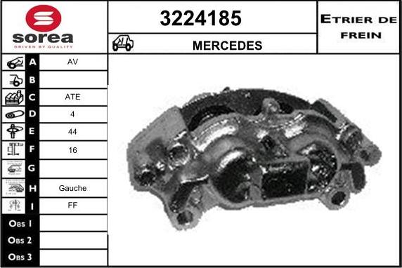 Sera 3224185 - Тормозной суппорт autosila-amz.com