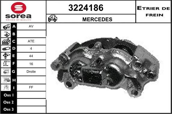 Sera 3224186 - Тормозной суппорт autosila-amz.com