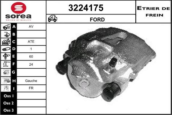 Sera 3224175 - Тормозной суппорт autosila-amz.com