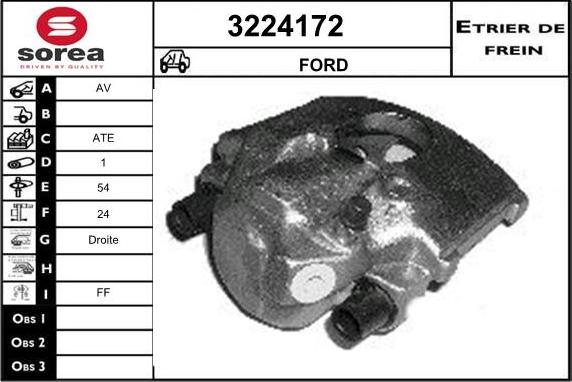 Sera 3224172 - Тормозной суппорт autosila-amz.com