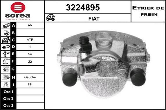 Sera 3224895 - Тормозной суппорт autosila-amz.com