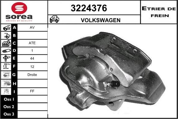 Sera 3224376 - Тормозной суппорт autosila-amz.com