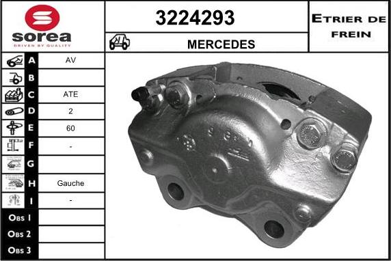 Sera 3224293 - Тормозной суппорт autosila-amz.com