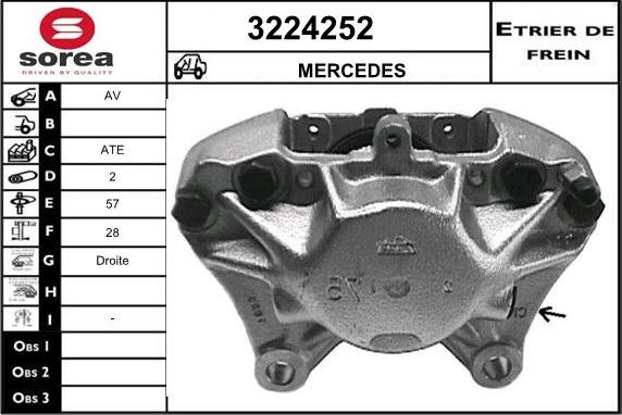 Sera 3224252 - Тормозной суппорт autosila-amz.com