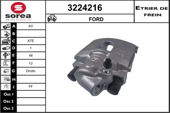 Sera 3224216 - Тормозной суппорт autosila-amz.com