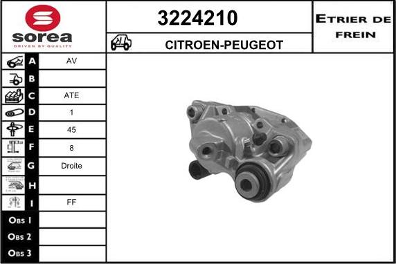 Sera 3224210 - Тормозной суппорт autosila-amz.com