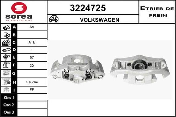 Sera 3224725 - Тормозной суппорт autosila-amz.com