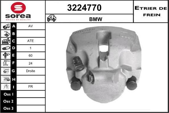 Sera 3224770 - Тормозной суппорт autosila-amz.com