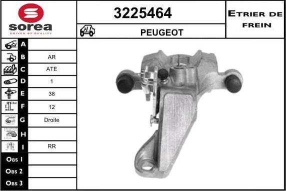 Sera 3225464 - Тормозной суппорт autosila-amz.com